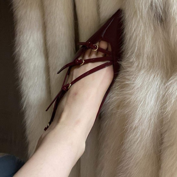 Miu miu crimson slingback - Picture 4 of 6